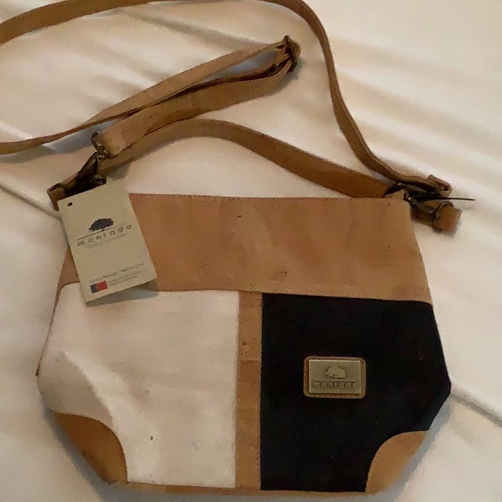 Tan and Black Women's Bag